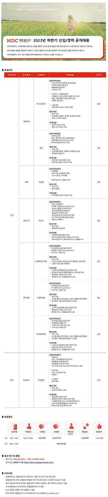 HDC현대EP 채용